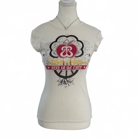 Apple Bottoms Tops - Vintage Apple Bottoms Sexy Core Mcbling Iconic Short Sleeve Cotton Baby Size S